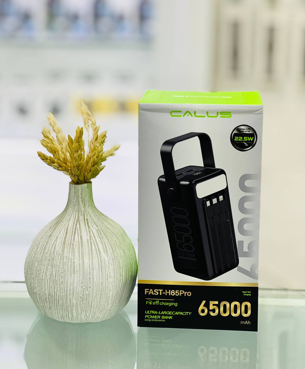 پاوربانک کالوس مدل FAST-H65 Pro ظرفیت 65000 میلی‌آمپر ساعت