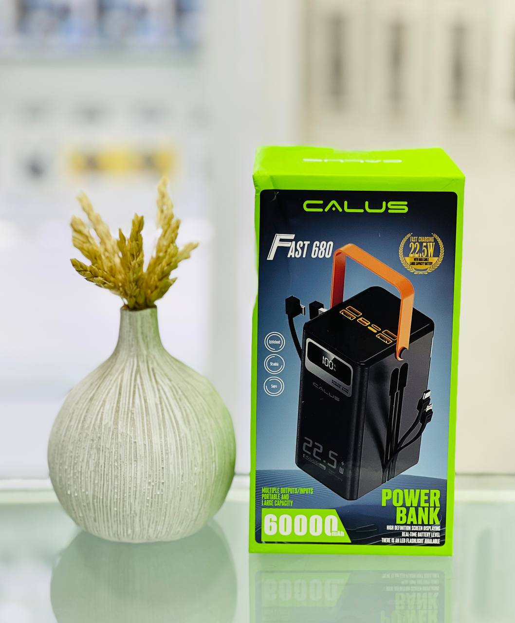 پاوربانک کالوس مدل Fast 680 ظرفیت 60000 میلی‌آمپر ساعت