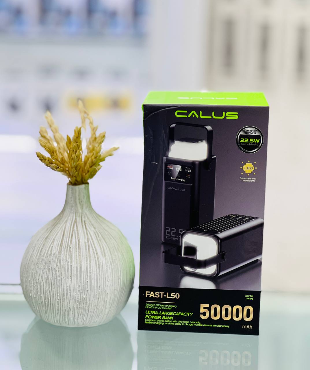 پاوربانک CALUS مدل FAST-L50 ظرفیت 50000 میلی‌آمپرساعت